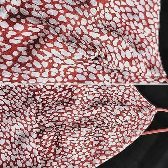 Blossom Margot mini dress copper & white fawn spot mini sundress - Picture 14 of 15